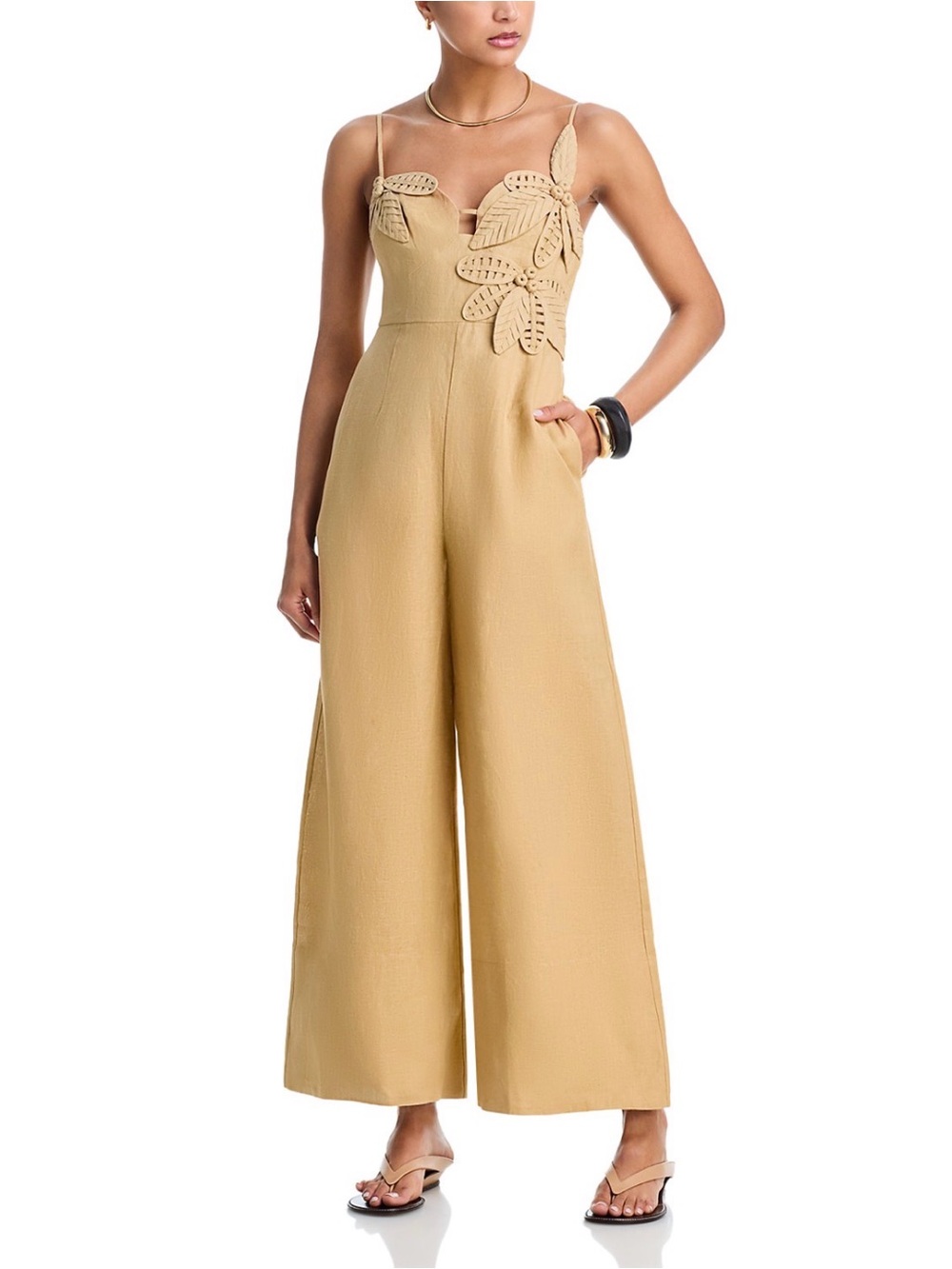 Farm RIO Sand flowered jumpsuit size XS - Picture 4 of 12